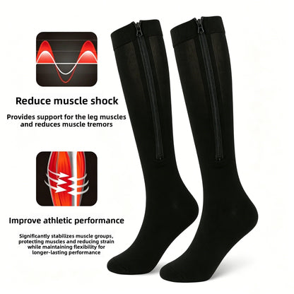Sports Compression Socks with Zipper