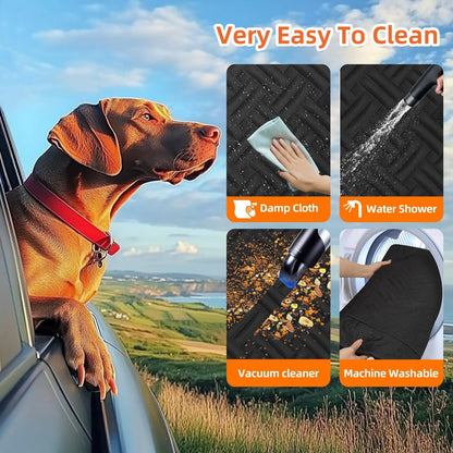 Car Pet Pad, Hard Bottom Travel Dog Hammock, Dog Rear Seat Extender, Anti-Dirty and Scratch-Proof Widening Mat